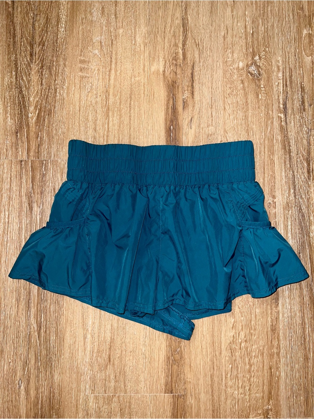 FP Movement | FP Movement Teal Athletic Ruffle Shorts